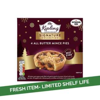 Mr Kipling Mr Kipling Signature All Butter Mince Pies 4pk
