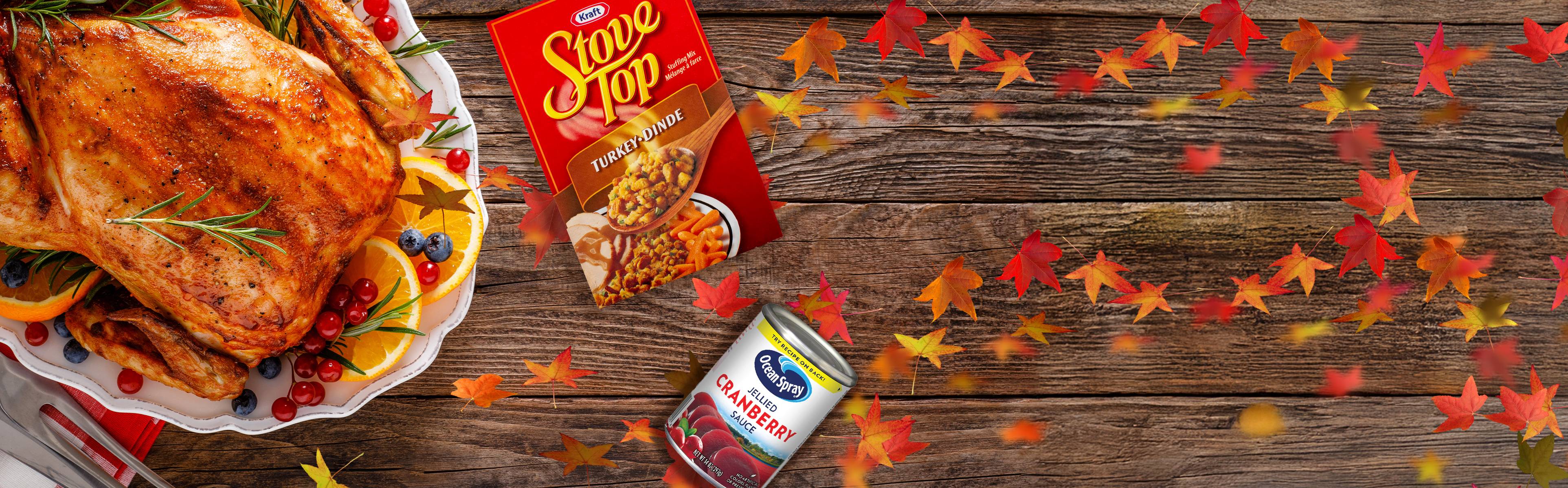 STOVE TOP & JELLIED CRANBERRY