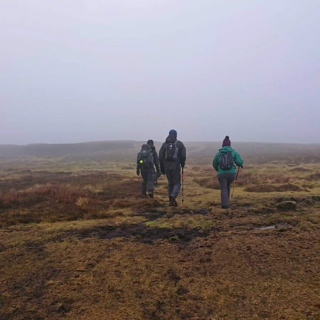 Walkers on Carrawaystick Mountain