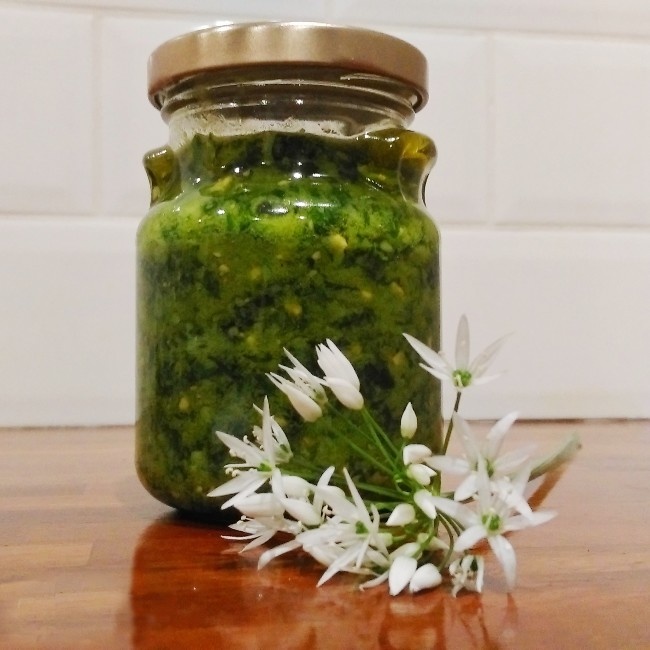 Homemade Wild Garlic Pesto 