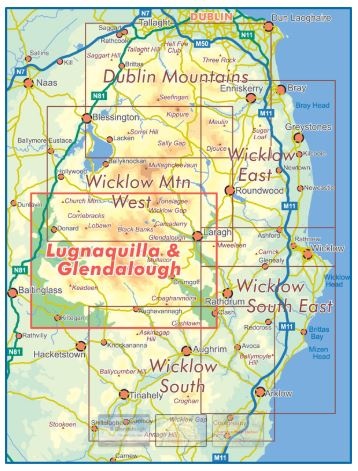 EastWest Mapping Lugnaquilla & Glendalough 1:25000 Paper Map