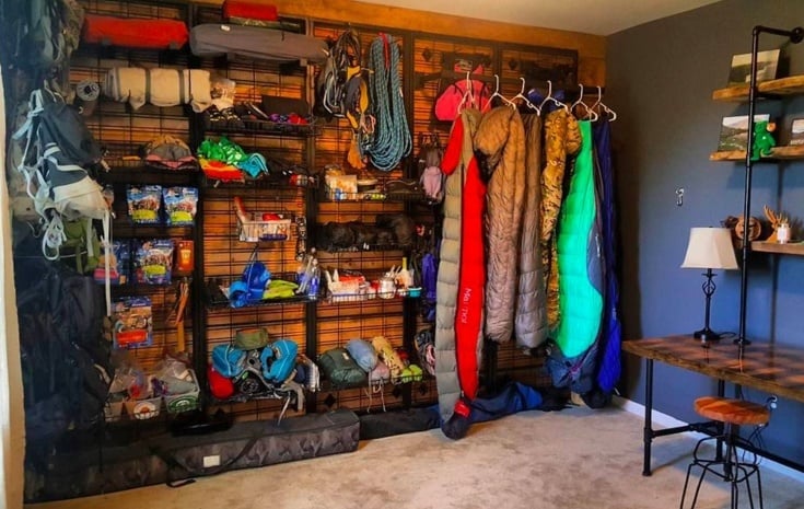 Gear Room Layouts, Outdoor Kit Storage Ideas