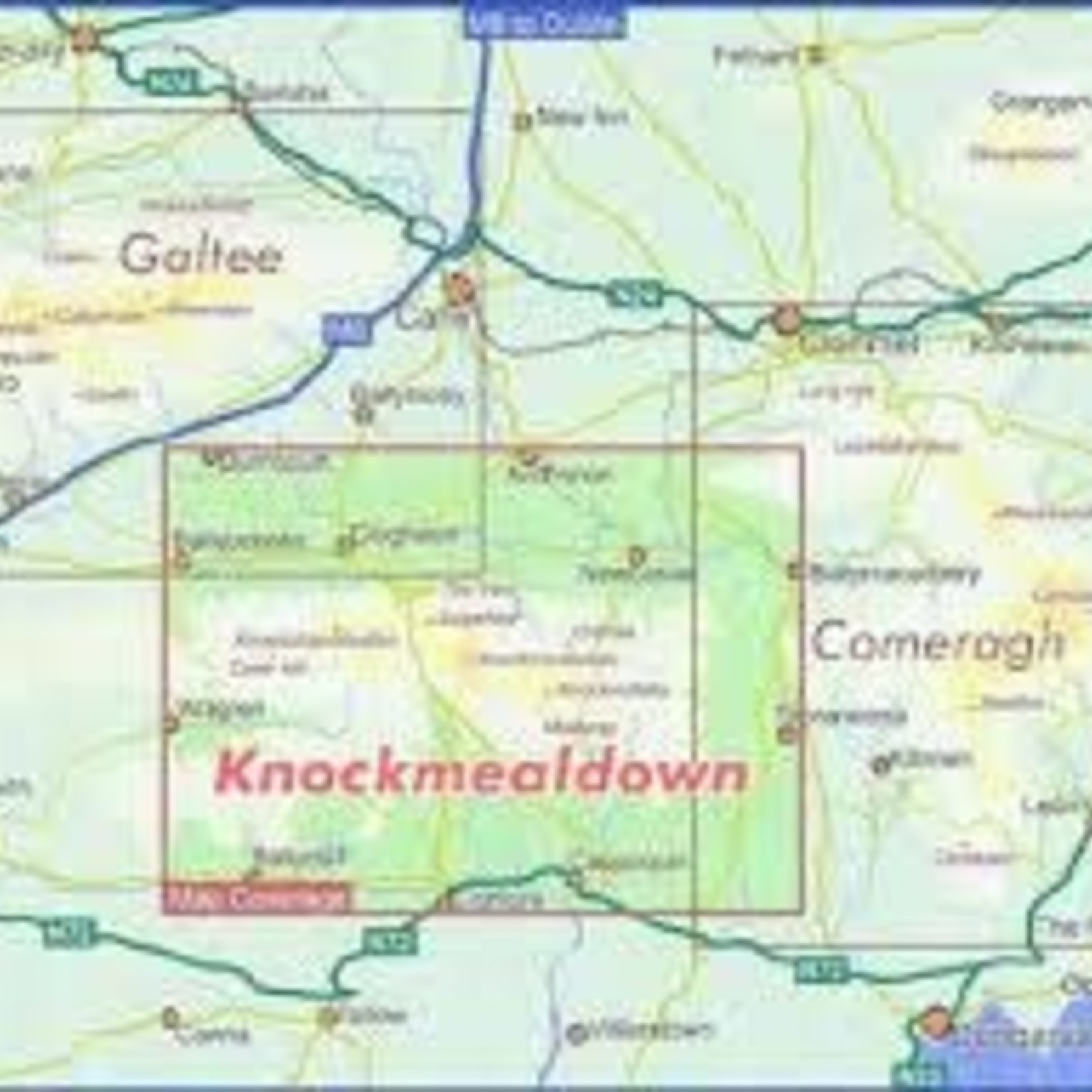 EastWest Mapping Knockmealdown 1:25000 Paper Map