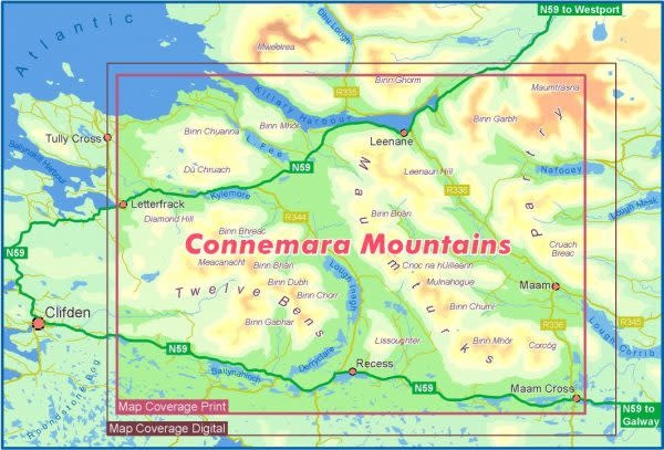 EastWest Mapping EastWest Connemara 1:25000 Paper Map