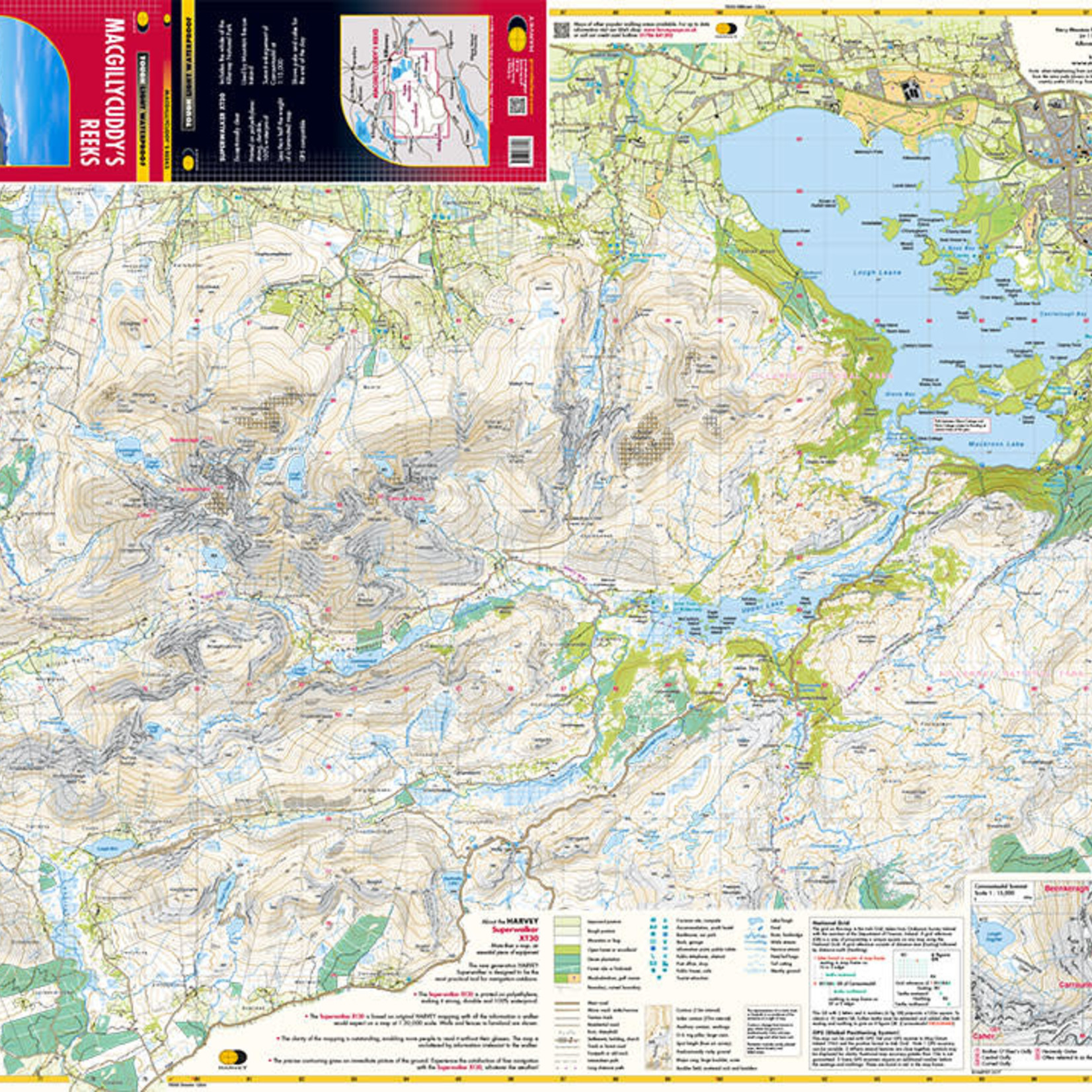 Harvey MacGillycuddy's Reeks 1:30000