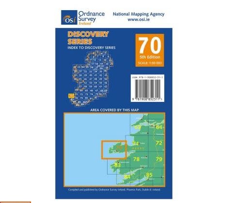 OSI Discovery Series Sheet 70 Lamfold Map