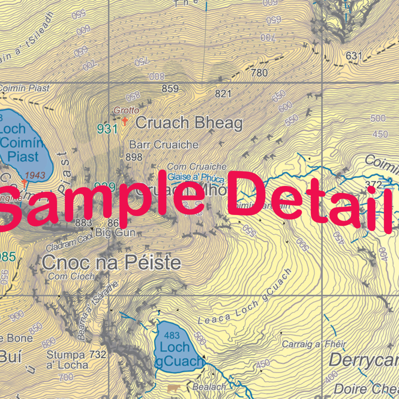 EastWest Mapping The Reeks 1;20,000 Paper Map