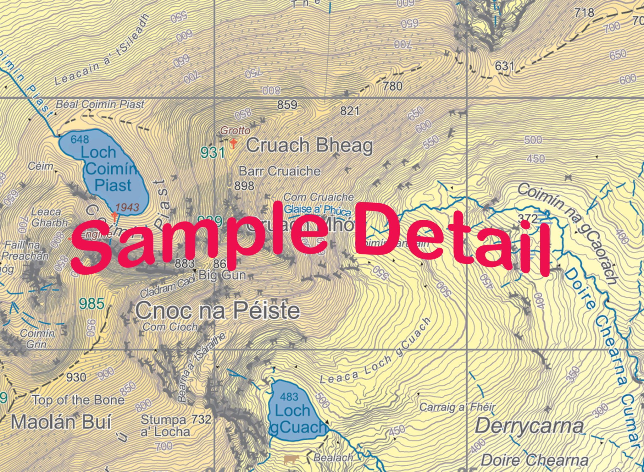 EastWest Mapping The Reeks 1;20,000 Paper Map