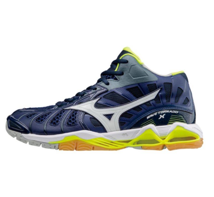 Mizuno Wave Tornado X Mid blauw volleybalschoenen heren