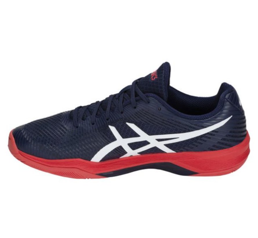 ASICS Gel Volley Elite FF blauw rood volleybalschoenen heren