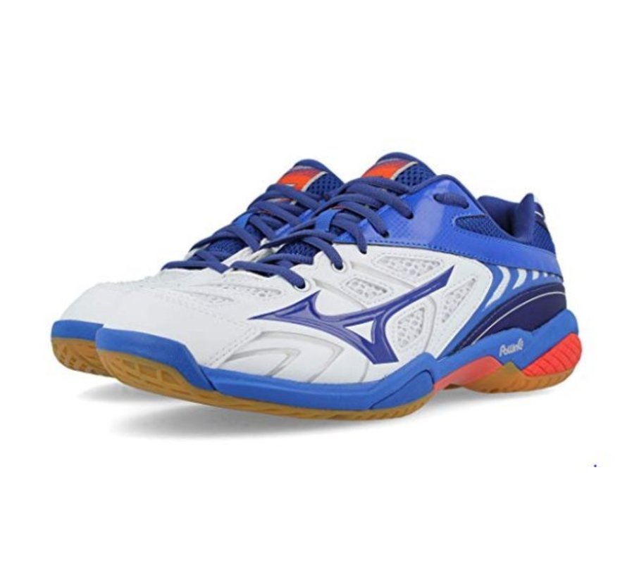 Mizuno Wave Fang SL wit blauw badmintonschoenen heren