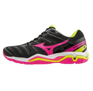 Mizuno Mizuno Wave Stealth 4 zwart roze handbalschoenen dames