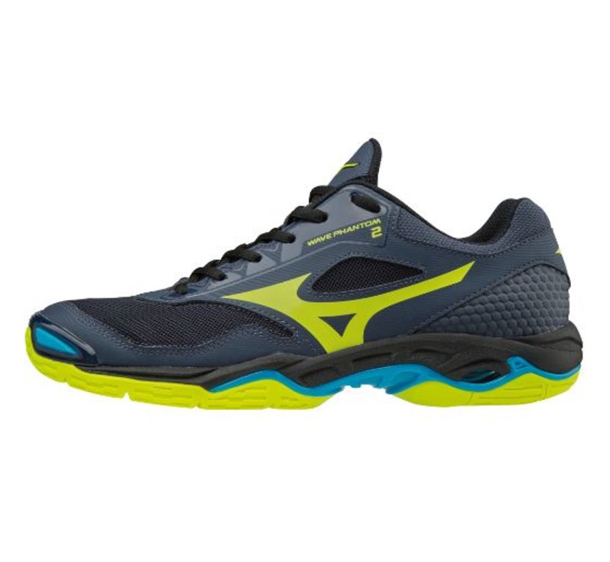 Mizuno Wave Phantom 2 blauw handbalschoenen uni