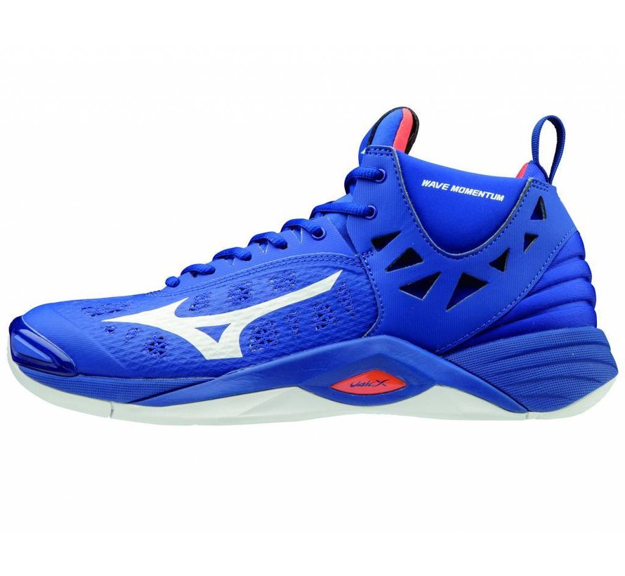 Mizuno Wave Momentum mid blauw volleybalschoenen heren