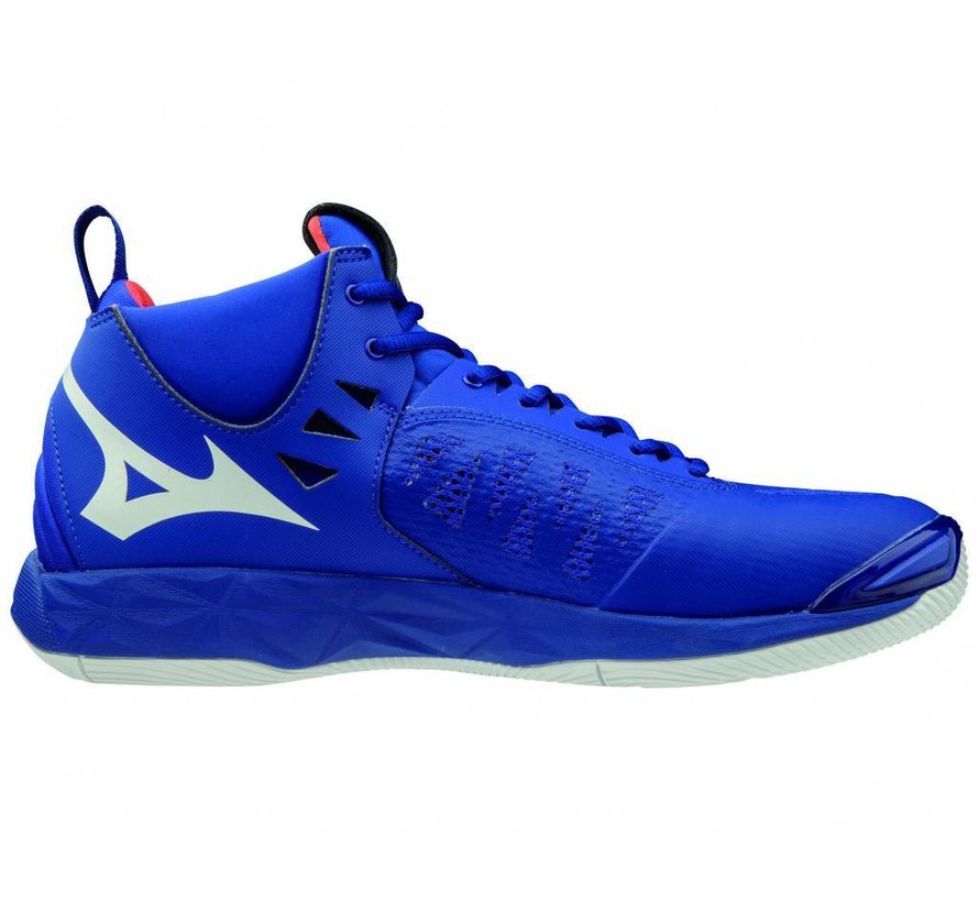 Mizuno Wave Momentum mid blauw volleybalschoenen heren