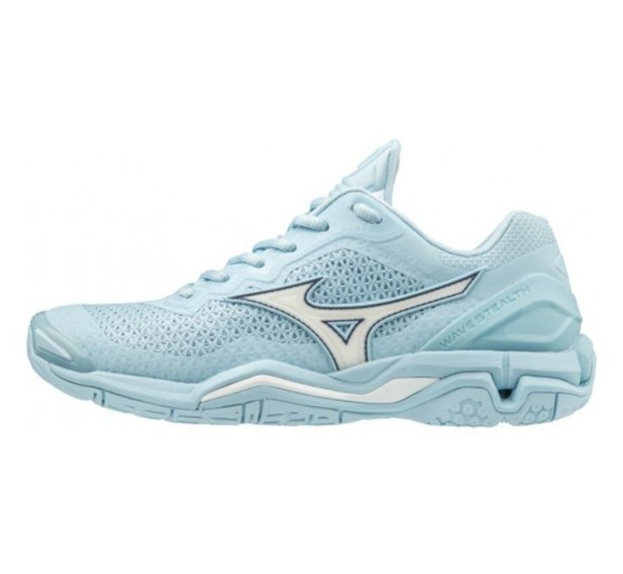 na school Zwart evalueren Wave Stealth V blauw handbalschoenen dames (X1GB180002) -  Volleybalschoenenonline.nl