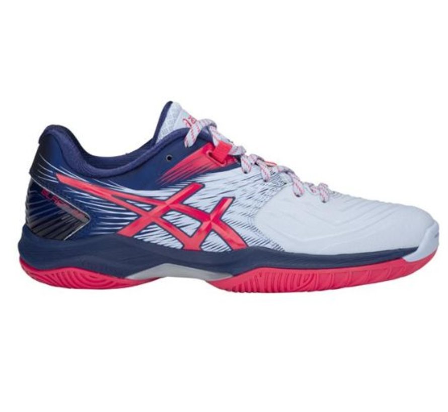 Ga naar het circuit zoeken Larry Belmont ASICS Blast FF wit rood handbalschoenen dames (1072A001-400) -  Volleybalschoenenonline.nl