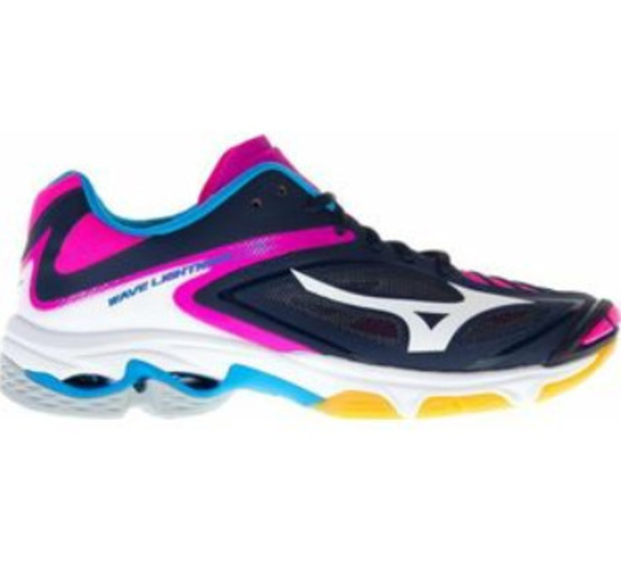 Mizuno Wave Lightning Z3 blauw fuchsia volleybalschoenen dames