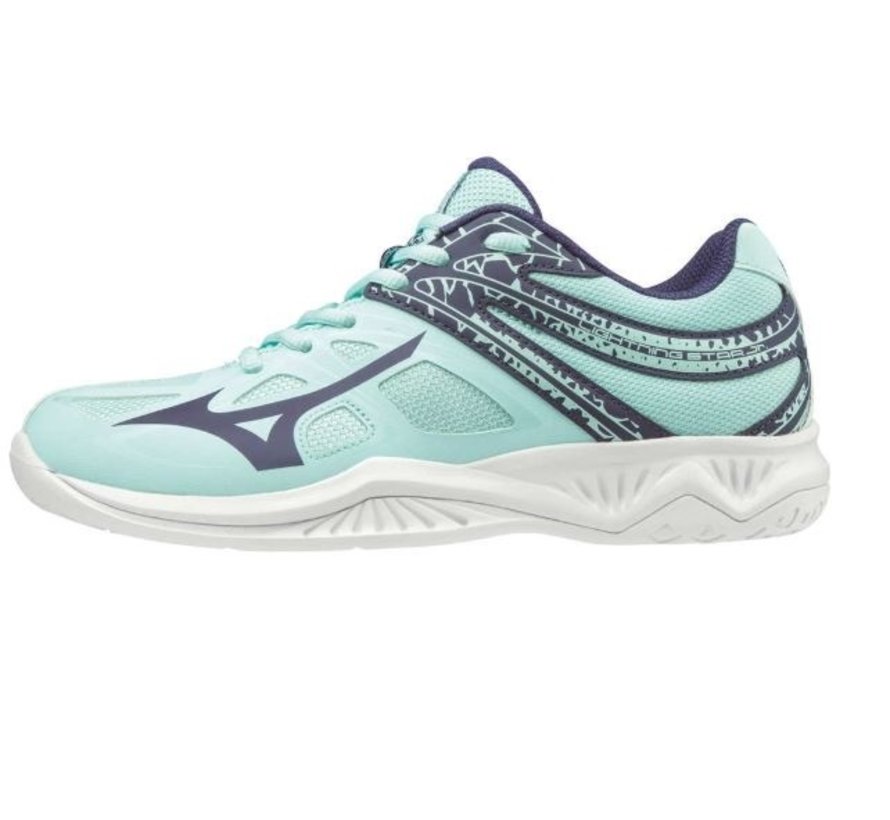 Mizuno Lightning Star Jr blauw volleybalschoenen kids