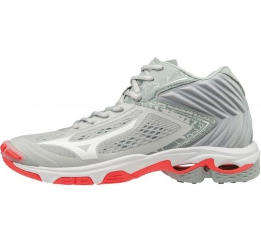 Mizuno Wave Lightning Z5 Mid lichtgrijs volleybalschoenen dames