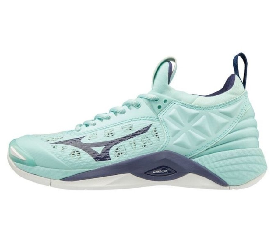 Mizuno Wave Momentum blauw volleybalschoenen dames