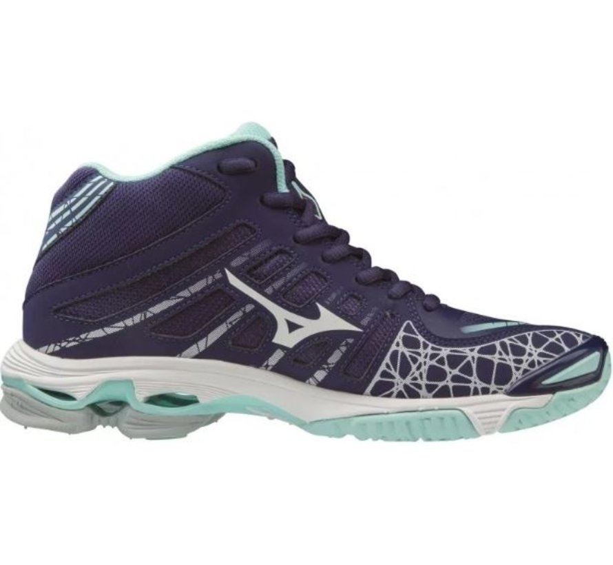 Mizuno Wave Voltage Mid donkerblauw volleybalschoenen unisex