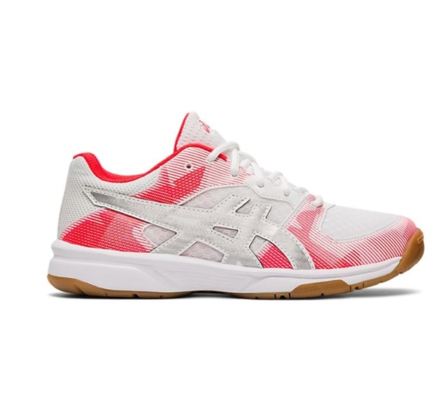 ASICS Gel Tactic GS grijs rood indoorschoenen kids