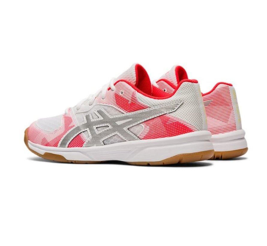 ASICS Gel Tactic GS grijs rood indoorschoenen kids