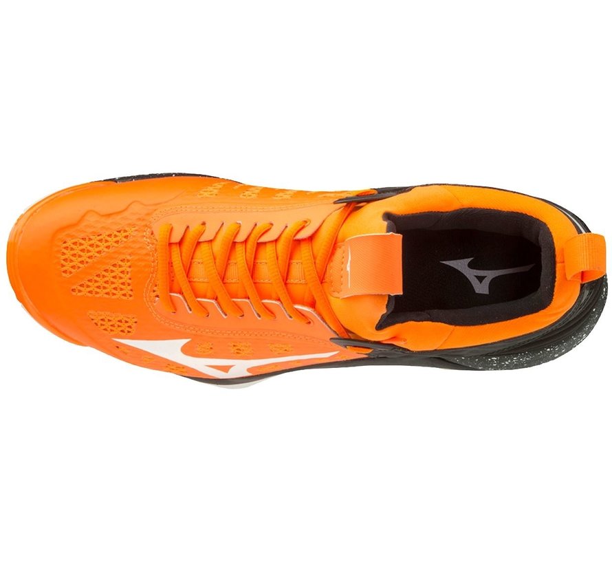 Mizuno Wave Momentum oranje zwart volleybalschoenen