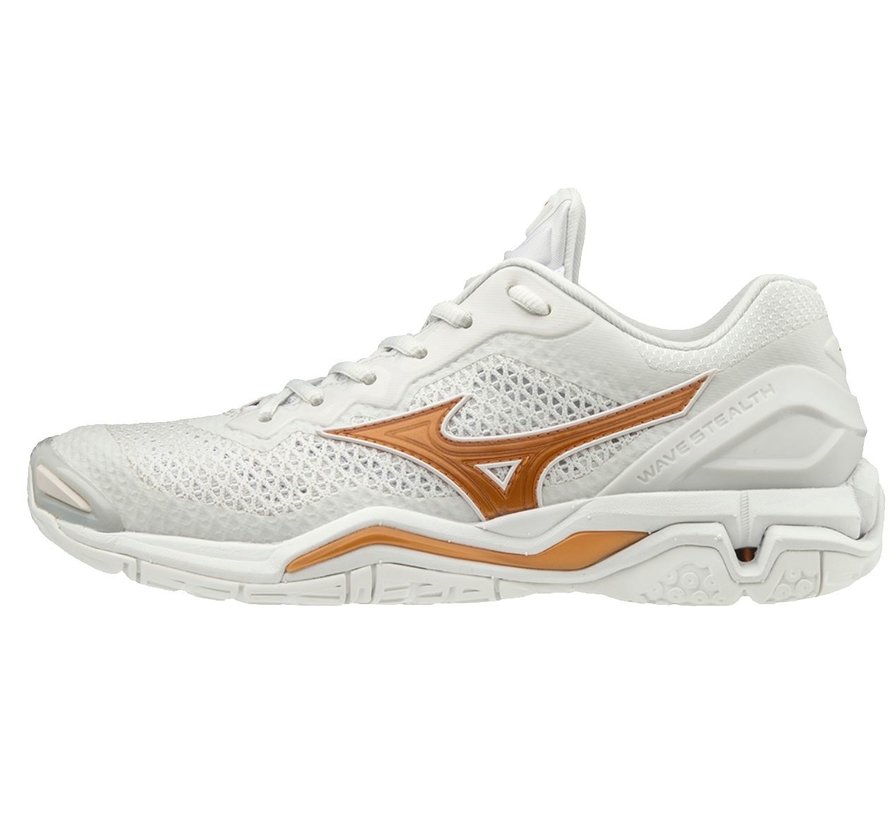 Mizuno Wave Stealth V wit handbalschoenen dames