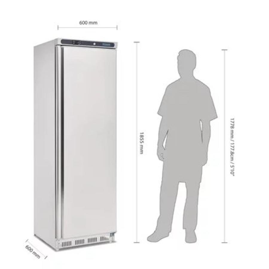 Armoire réfrigérée positive inox 1 porte 185(H)x60(L)x60(P)cm 400L