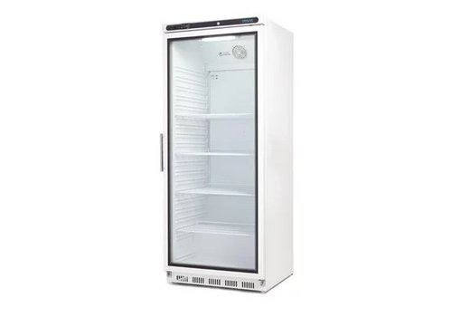  Polar Armoire vitrine réfrigérée avec porte vitrée Blanc | 600L 