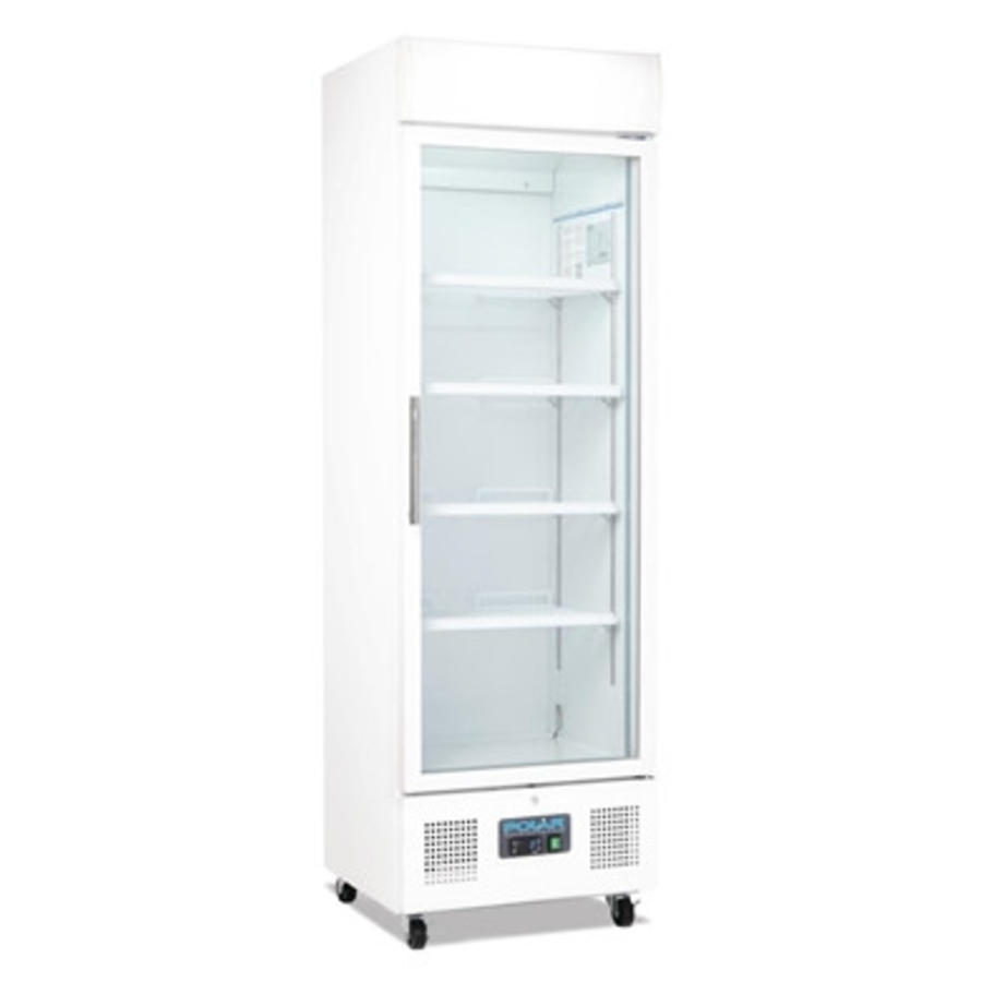 Vitrine réfrigérée vertical porte vitrée Blanc 368L - 190x62x57 cm