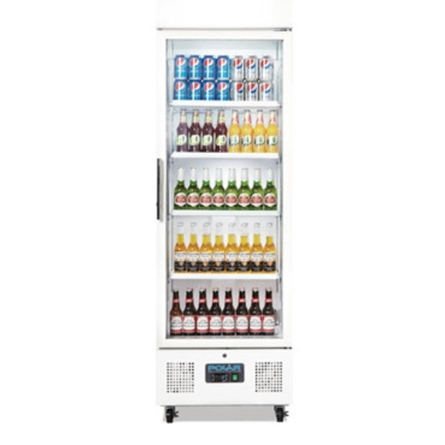 Vitrine réfrigérée vertical porte vitrée Blanc 368L - 190x62x57 cm