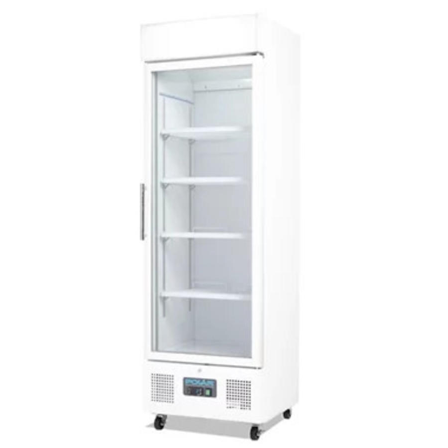 Vitrine réfrigérée vertical porte vitrée Blanc 368L - 190x62x57 cm