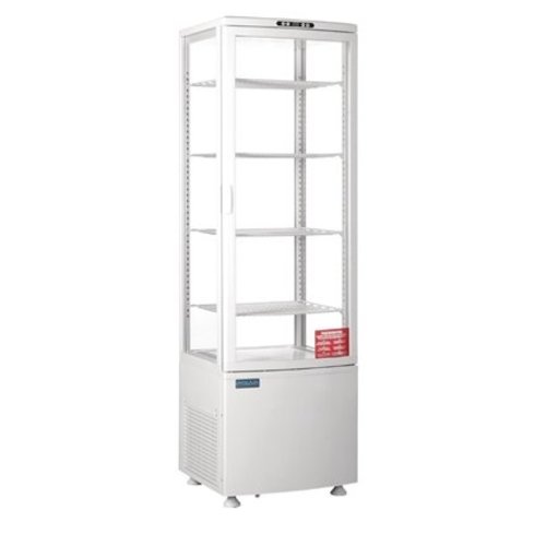  Polar Vitrine réfrigérée porte incurvée 235L - 169x51,5x48,5 cm 