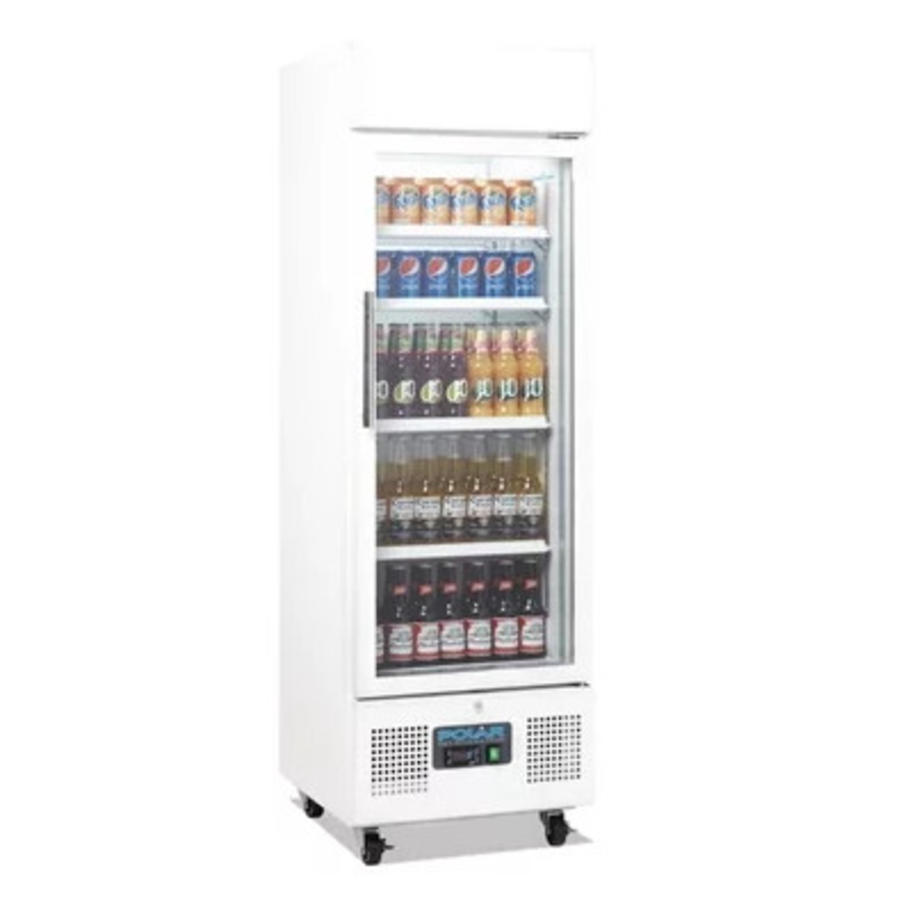 Vitrine réfrigérée porte vitrée Blanc 228L | 161Hx53Lx57,5Pcm