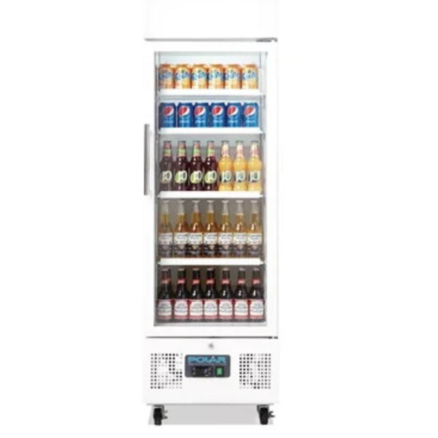 Vitrine réfrigérée porte vitrée Blanc 228L | 161Hx53Lx57,5Pcm