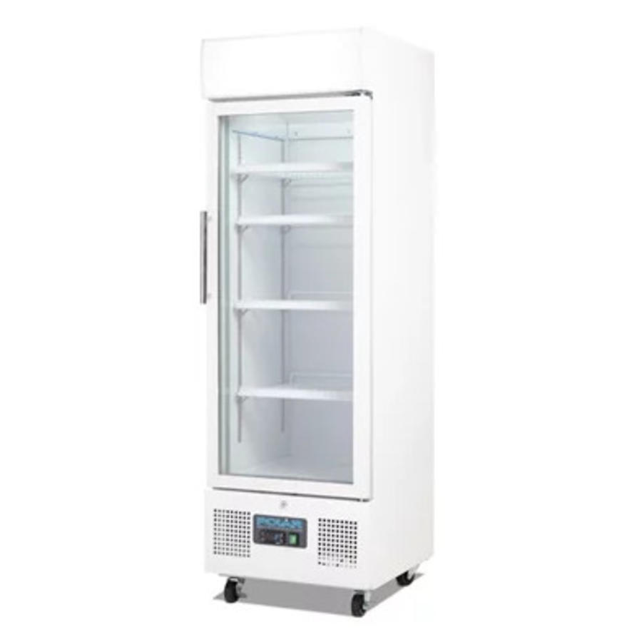 Vitrine réfrigérée porte vitrée Blanc 228L | 161Hx53Lx57,5Pcm