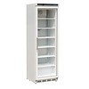 Polar Armoire réfrigérée 1 porte battante en verre blanc 365L - 185x60x60