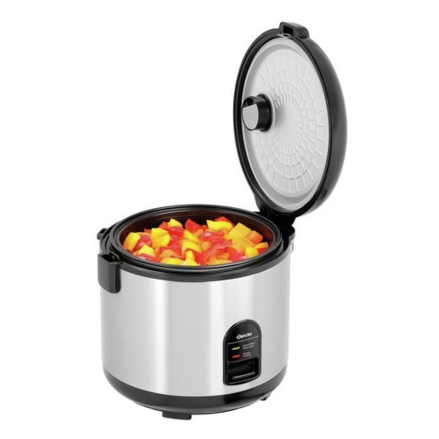 Cuiseur à riz Wouter 700 Watt | 1,8 litres | inox | 290 x 262 x 293 mm