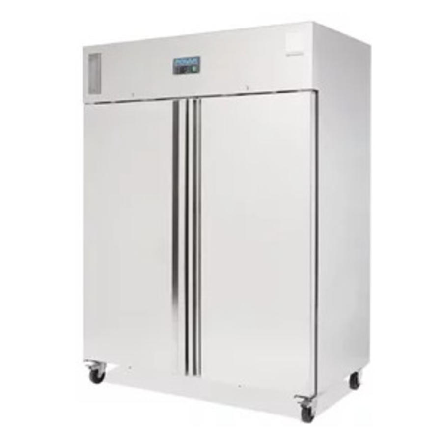 Meuble Réfrigérateur professionnel 2 portes Inox 201(H)x148,5(L)x83,5(P)cm 1300L