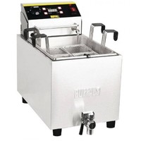 Cuiseur à Pâtes Inox | Robinet De Vidange | 8 Litres | 230V | acier inoxydable | 433(H)x 283(L)x 516(P)mm