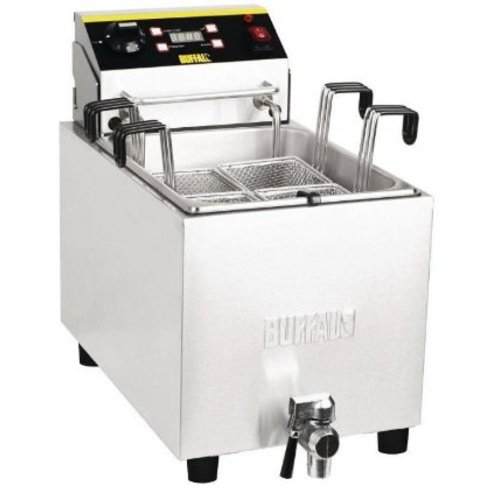  Gastro-M Cuiseur à Pâtes Inox | Robinet De Vidange | 8 Litres | 230V | acier inoxydable | 433(H)x 283(L)x 516(P)mm 