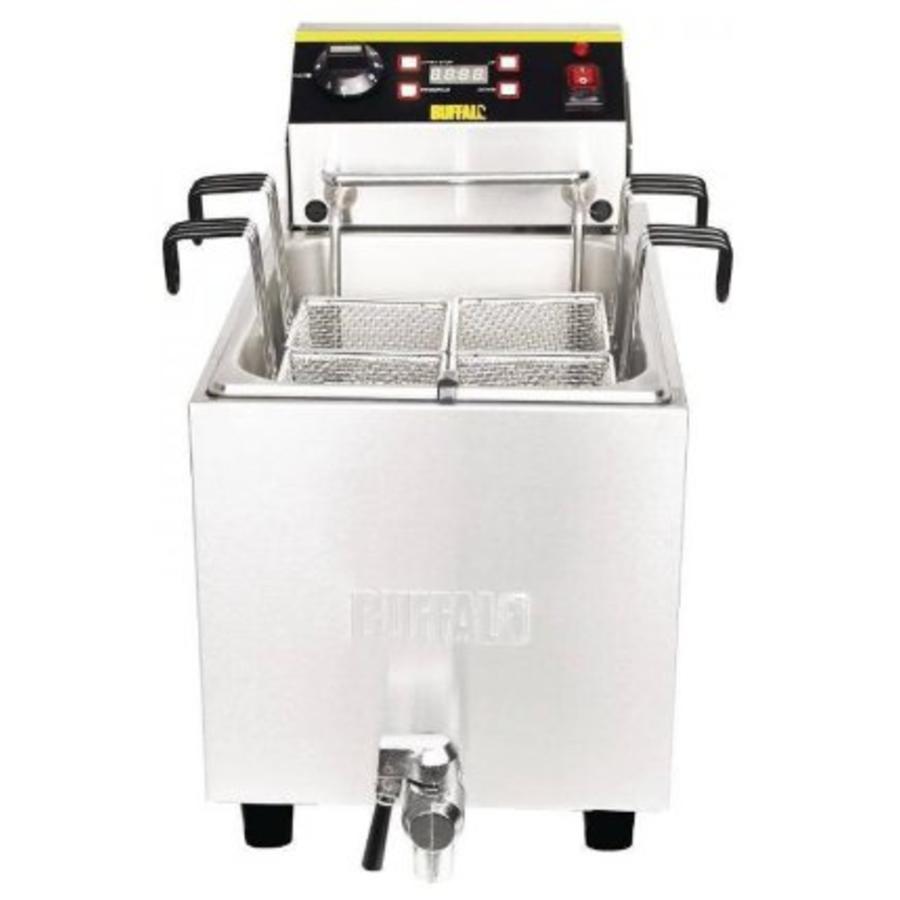 Cuiseur à Pâtes Inox | Robinet De Vidange | 8 Litres | 230V | acier inoxydable | 433(H)x 283(L)x 516(P)mm