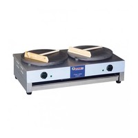 Crêpière Double Électrique | Professionnel | 2x 3kW/230V | 2x Plaque de 400mm