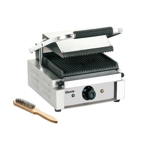  Bartscher Grill contact 1800 1R | 290 x 395 x 210 mm | 1,8 kW | 50  °C a 300  °C 