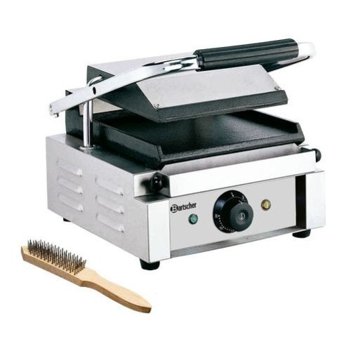  Bartscher Grill contact 1800 1G | 1,8 kW | 290 x 395 x 210 mm | 50  °C a 300  °C | Acier inoxydable 