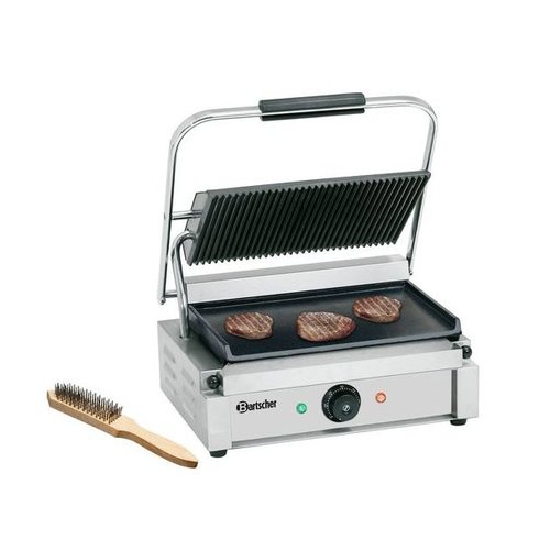  Bartscher Grill contact "Panini" 1GR | 2,2 kW | 410 x 370 x 200 mm | 50  °C  a 300  °C 