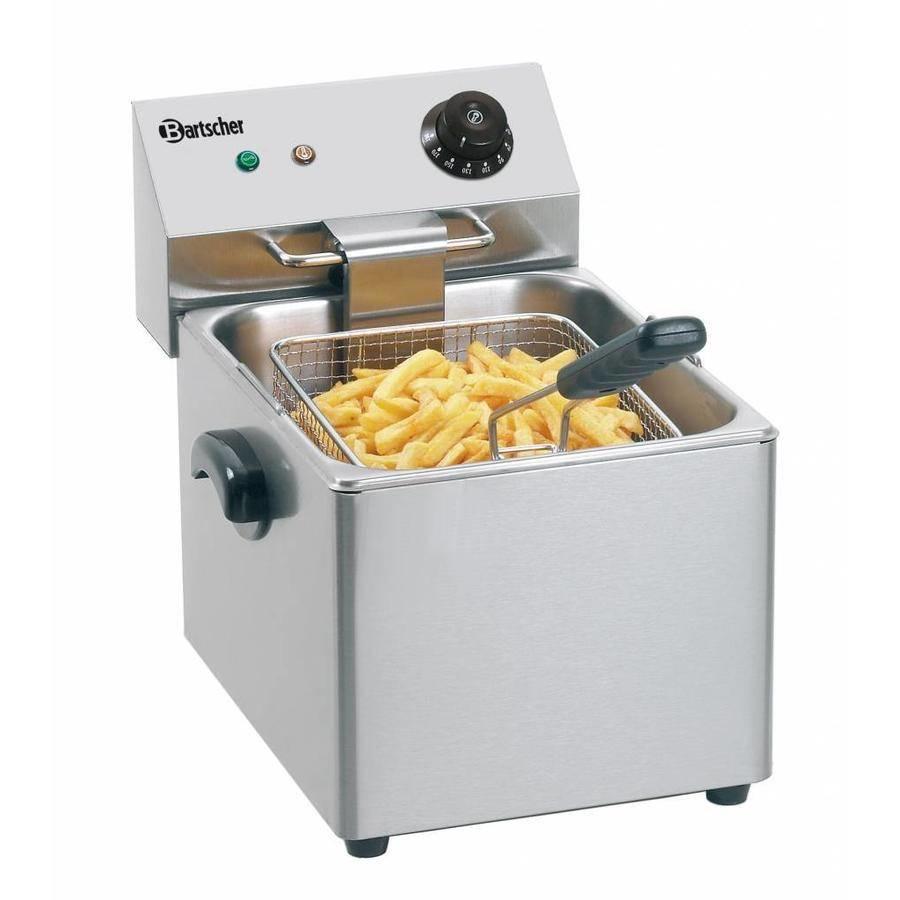 Bartscher Friteuse "SNACK III" 8 Litres | 265 x 430 x 340 mm | 3,25 kW | Acier inoxydable